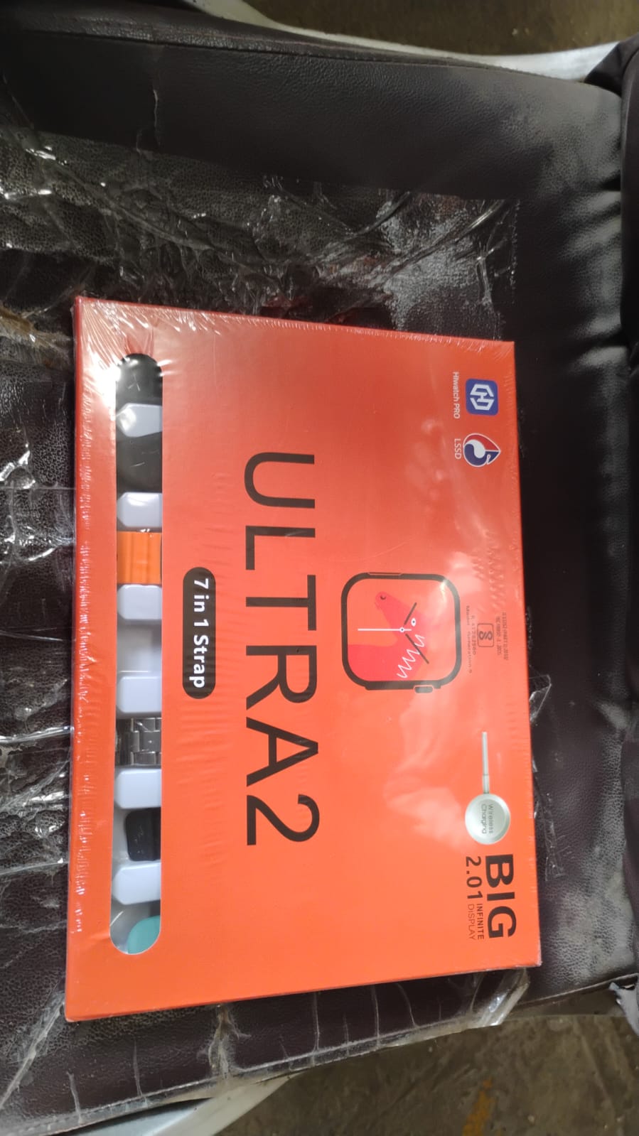 7 in 1 Ultra Smart watch Combo with Seven Classic Straps & Transparent Screen Guard (1 Set / Mix Color) - Image 8