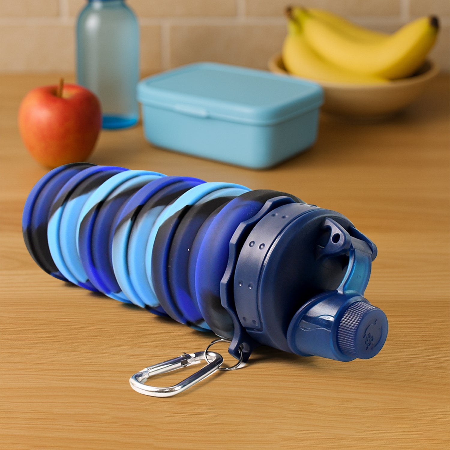 Silicone Foldable Water Bottle (1 Pc / 24 cm Foldable / 500 ML) - Image 8