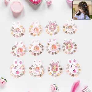 Mini Claw Hair Clips Set for Girls (12 Pkt / 1 Set)