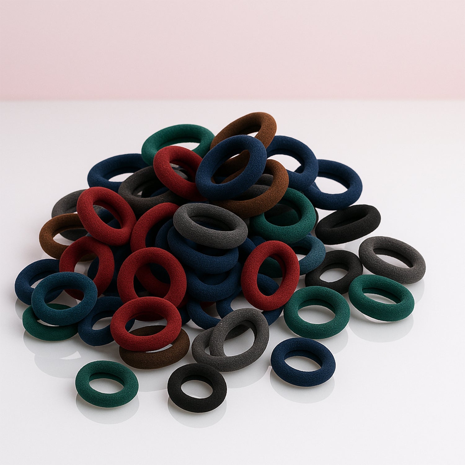 Small Hairbands Bands for Hair Rubber Bands (Pack of 100 / Multicolour), Hair accessories - Image 6