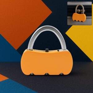 Portable Security 3-Digit Combination Travel Lock (1 Pc)