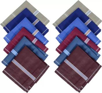 Men's King Size Formal Handkerchiefs for Office Use - Pack of 12 - Image 5