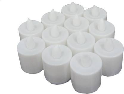 Festival Decorative - LED Tealight Candles, Diwali (White, 24 Pcs) - Image 4