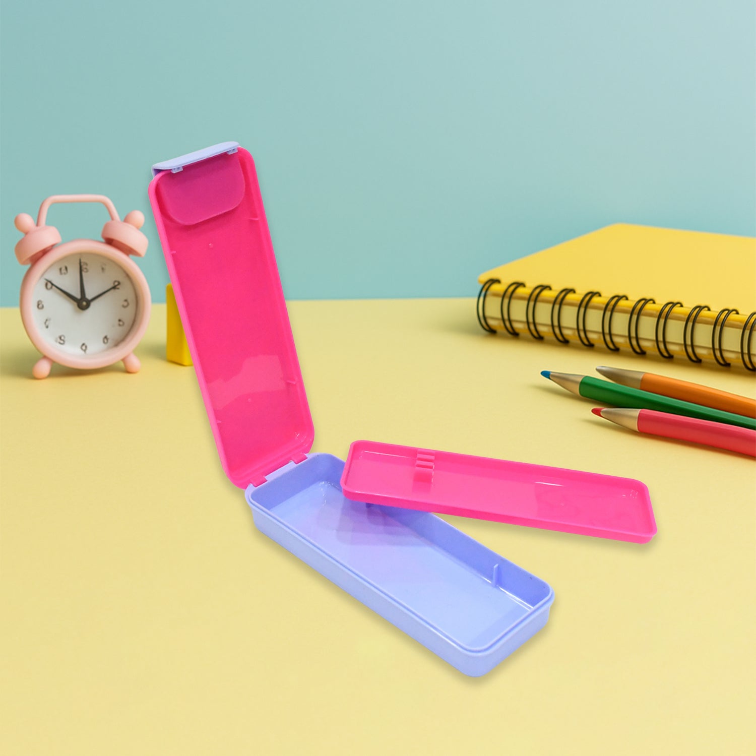 Stylish Cartoon Printed Hard Top Pencil Box for Kids (1 Pc / Mix Design) - Image 4