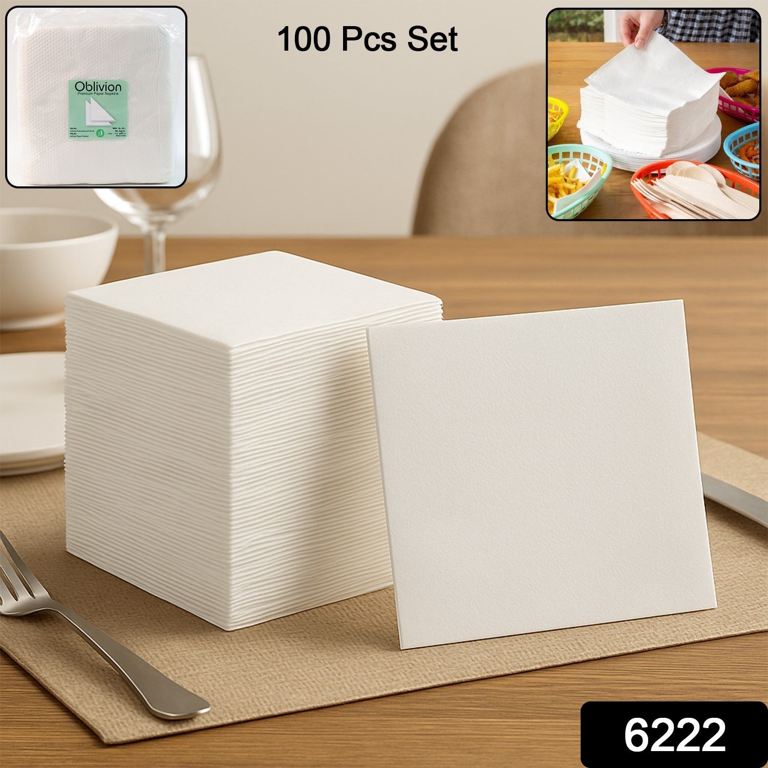 Oblivion Tissue Paper For Wiping And Cleaning Purposes Of Types Of Things (100 Pcs Set Approx) - Image 2