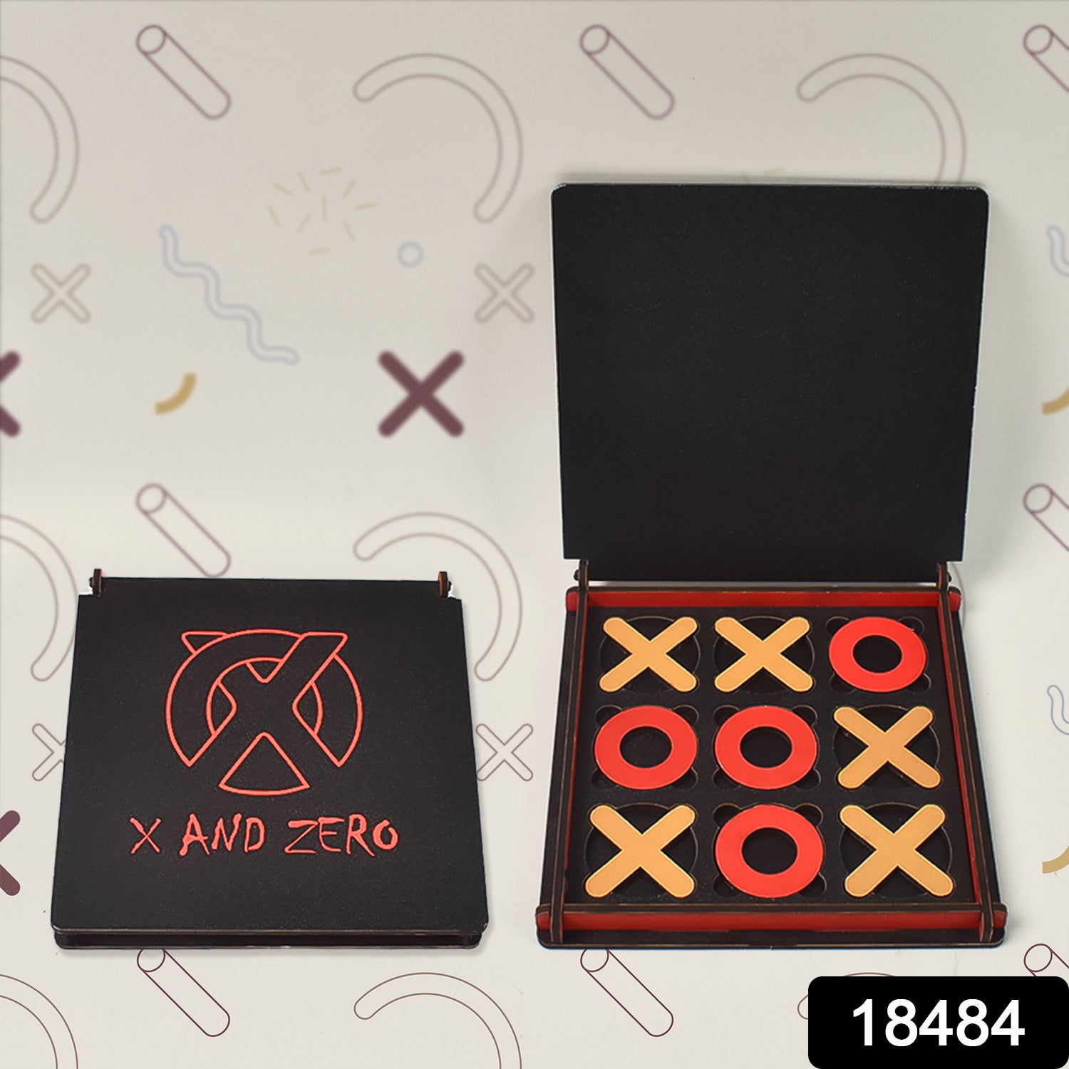 X & Zero Wooden Board Game (1 Set) - Image 2