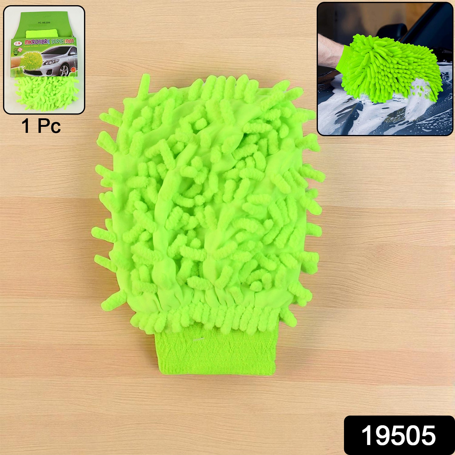 Microfiber Car Wash Glove Mitt For Car,Bike,Home & Surface - Image 2