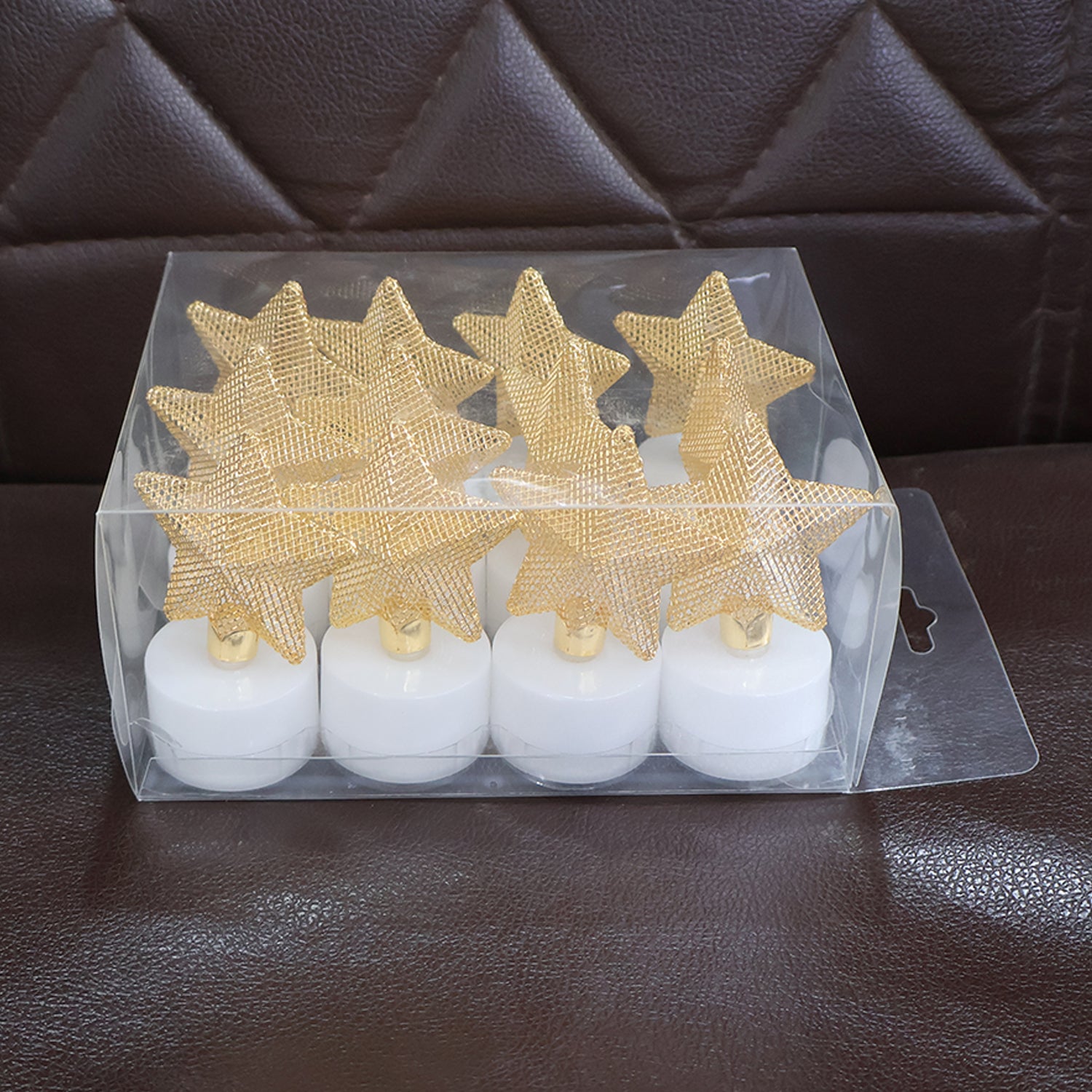 Set of 12 Decorative LED Star Candles - Image 9