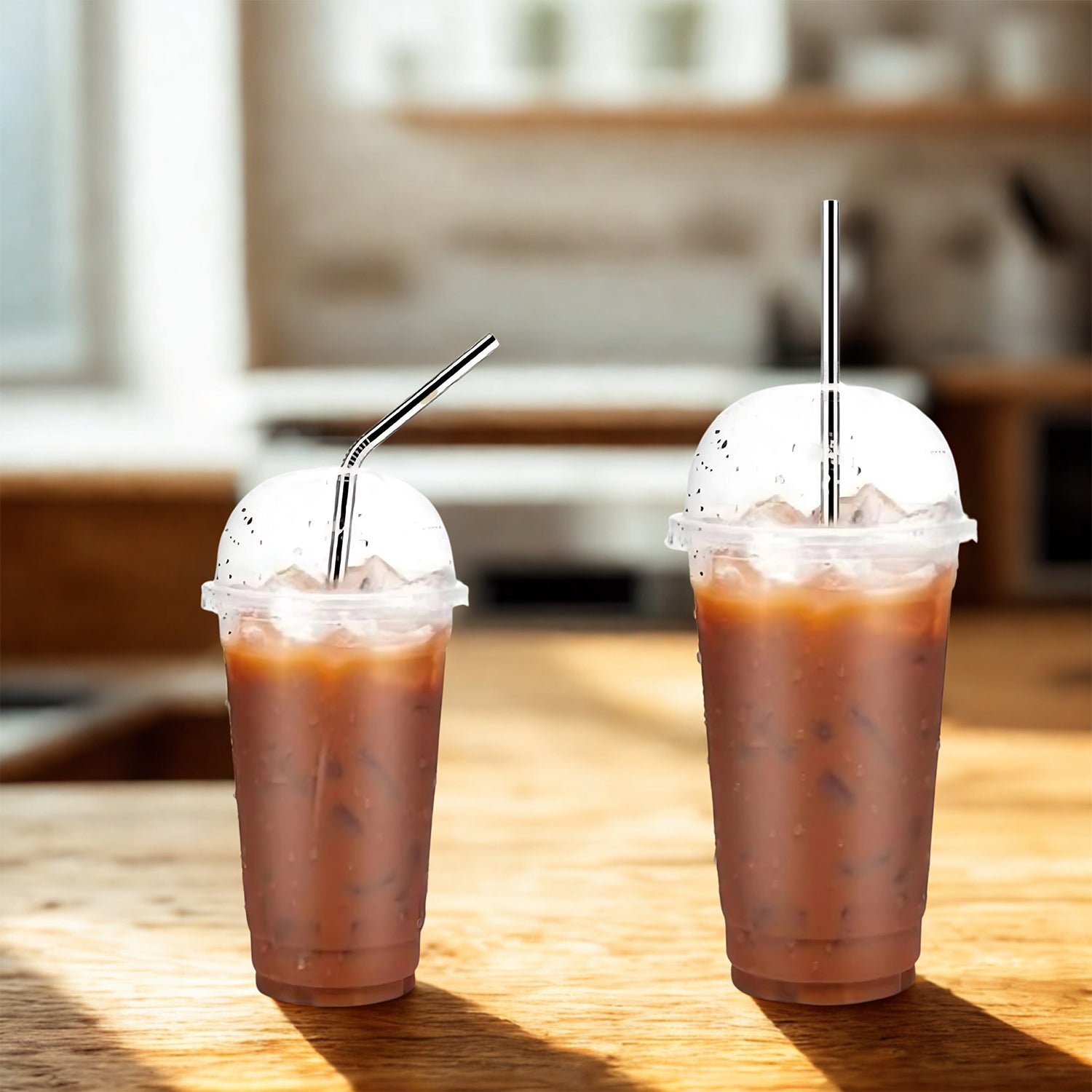 Set of 4 Stainless Steel Straws & Brush (2 Straight straws, 2 Bent straws, 1 Brush) - Image 7